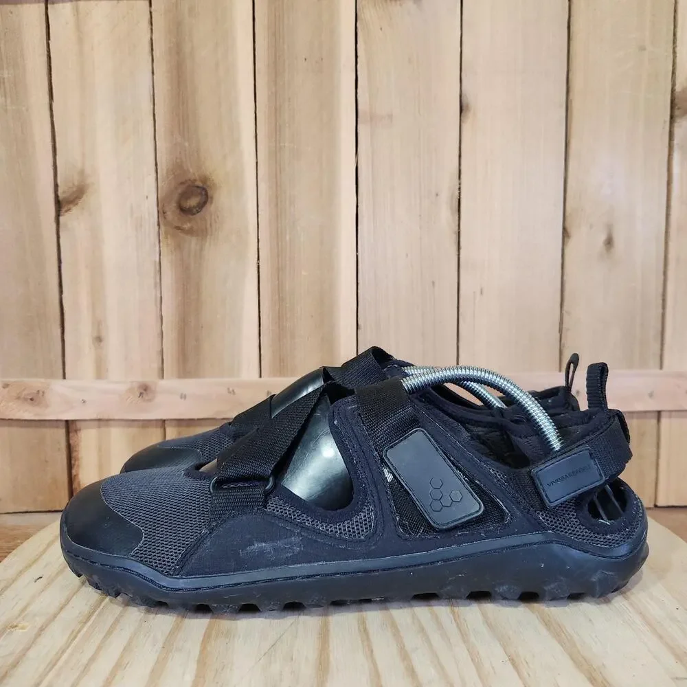 Vivobarefoot Tracker Sandals Shoes Mens 11 44 Black Barefoot Minimalist Trail